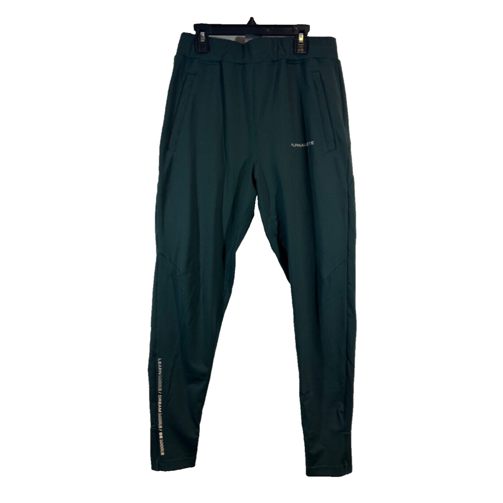 Alphalete Pants Mens Essential Core Jogger Green Drawstring sz M Pull On A25